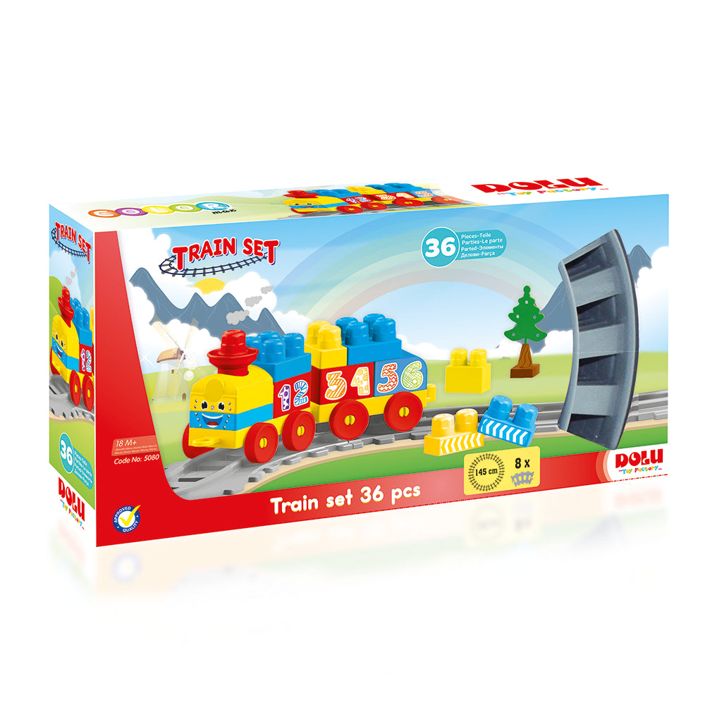 Train set 36 pièce dolu Disponible dès maintenant sur Planète des Jouets, avec livraison rapide dans toutes les régions du Maroc.
