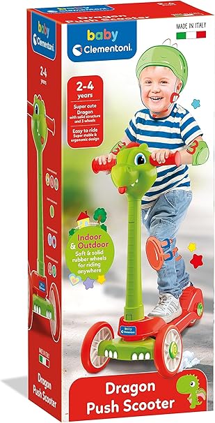 La trottinette Baby Dragon Push Scooter de Clémentoni est Disponible dès maintenant sur Planète des Jouets, avec livraison rapide dans toutes les régions du Maroc.
