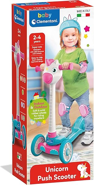 Le Baby Unicorn Push Trotinette de Clémentoni  Disponible dès maintenant sur Planète des Jouets, avec livraison rapide dans toutes les régions du Maroc.