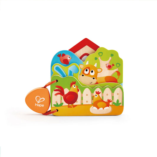 Baby's Farm Animal Book Planète des jouets casablanca Maroc Hape