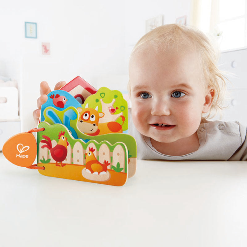 Baby's Farm Animal Book Planète des jouets casablanca Maroc Hape