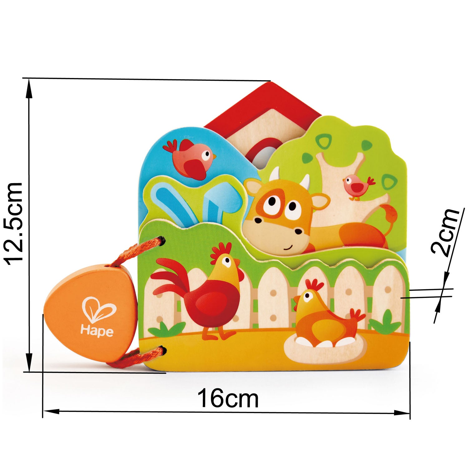 Baby's Farm Animal Book Planète des jouets casablanca Maroc Hape