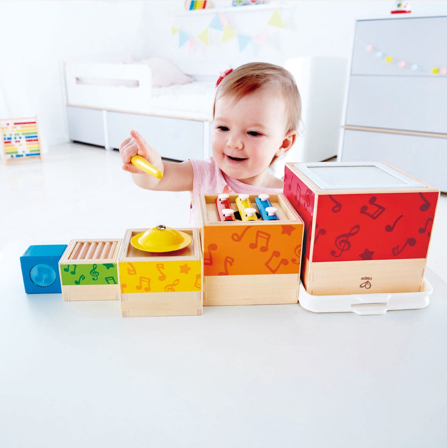 Stacking Music Set planète des jouets casablanca Maroc HApe