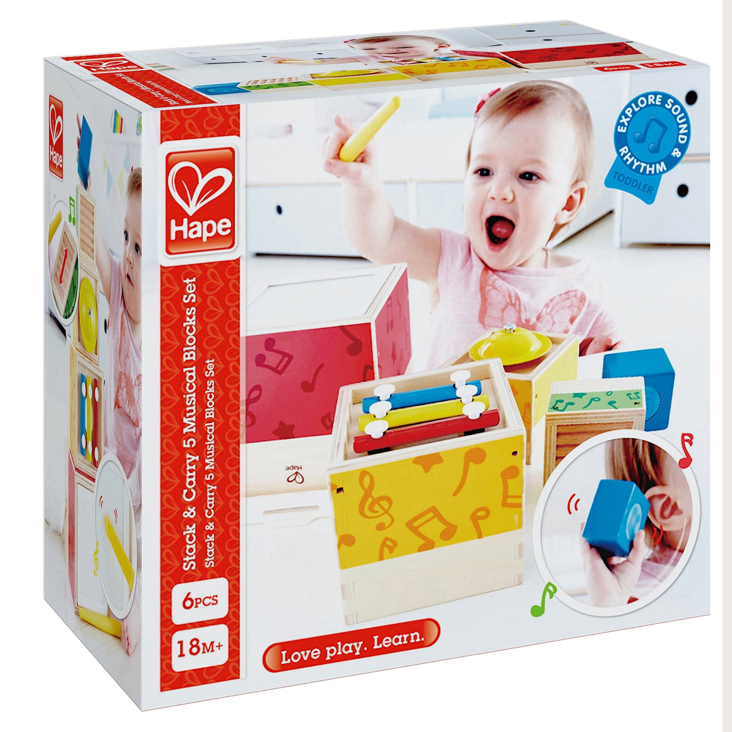 Stacking Music Set planète des jouets casablanca Maroc HApe