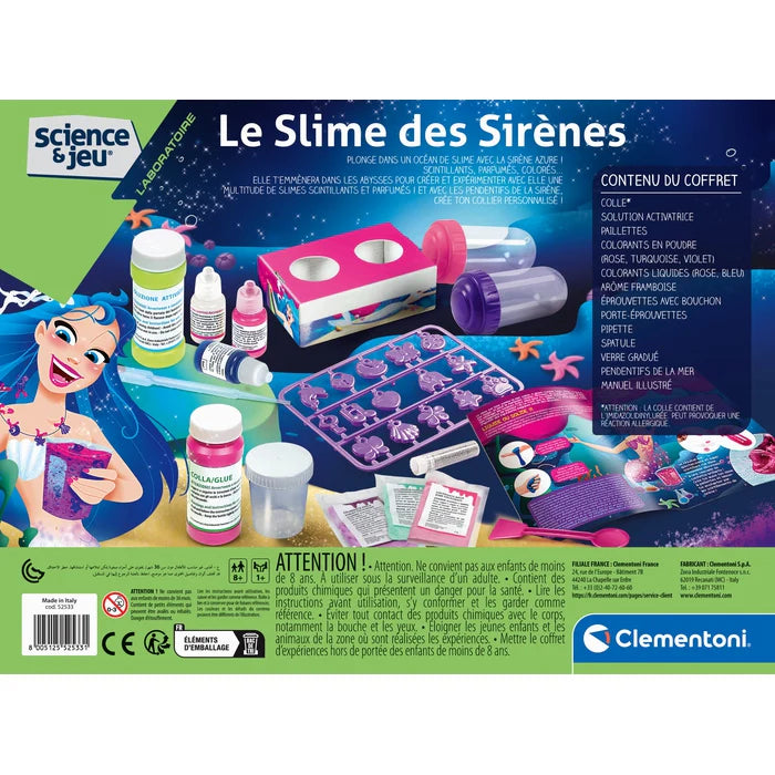 Le Slime Scintillant des Sirènes de Clémentoni Disponible dès maintenant sur Planète des Jouets, avec livraison rapide dans toutes les régions du Maroc.