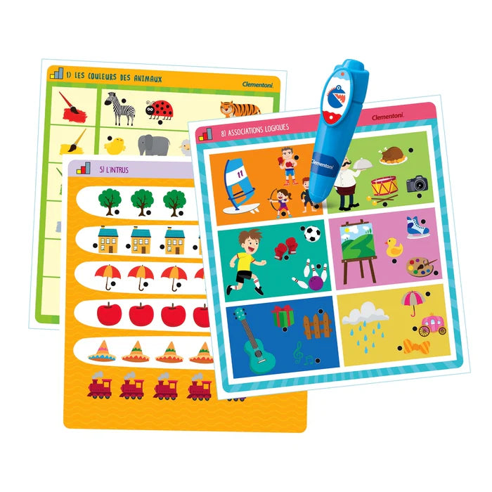 Le Stylo Interactif - Premiers Exercices de Clémentoni  Disponible dès maintenant sur Planète des Jouets, avec livraison rapide dans toutes les régions du Maroc.