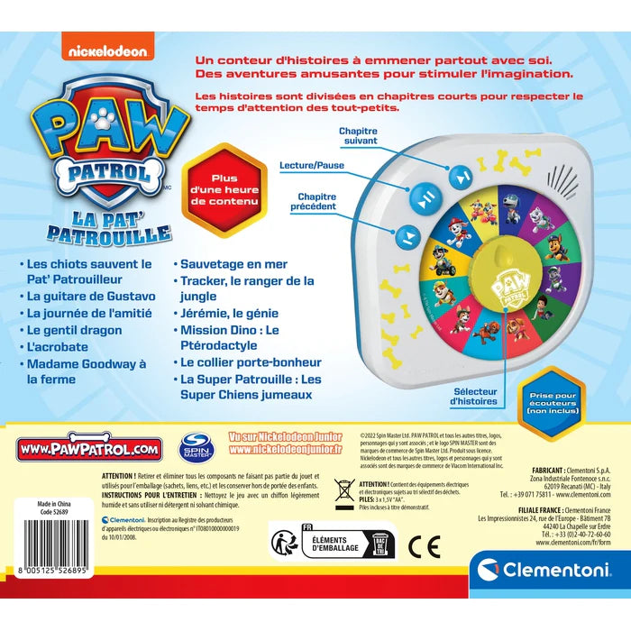 Le jeu éducatif Il Était une Fois - Les Aventures de la Pat' Patrouille de Clémentoni est Disponible dès maintenant sur Planète des Jouets, avec livraison rapide dans toutes les régions du Maroc.