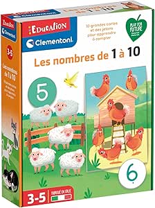 Le jeu éducatif Les Nombres de 1 à 10 de Clémentoni Disponible dès maintenant sur Planète des Jouets, avec livraison rapide dans toutes les régions du Maroc.
