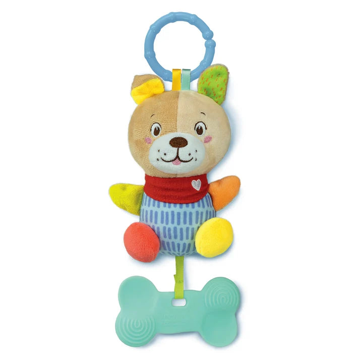 Le Lovely Dog Soft Rattle Clémentoni est un hochet en peluche conçu pour offrir confort et amusement aux tout-petits. Avec son design attendrissant et ses textures douces, ce jouet d’éveil stimule les sens de bébé tout en devenant un compagnon rassurant et joyeux.