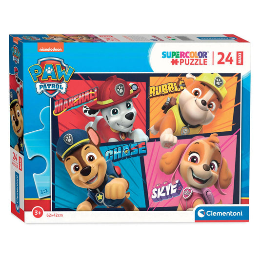 Puzzle SuperColor 24 Pièces Maxi – Paw Patrol – Clémentoni Disponible dès maintenant sur Planète des Jouets, avec livraison partout au Maroc ! Offrez à votre enfant un voyage amusant dans l'univers de Paw Patrol avec ce puzzle coloré !