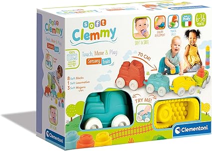 Le Soft Clemmy - Train Sensoriel de Clémentoni est Disponible dès maintenant sur Planète des Jouets, avec livraison rapide dans toutes les régions du Maroc.