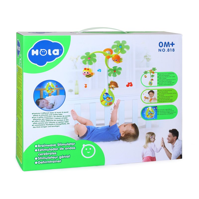 Infant Developmental Mobile – HOLA Disponible dès maintenant sur Planète des Jouets, livraison partout au Maroc. Offrez à votre bébé un compagnon éducatif et apaisant pour un développement harmonieux !