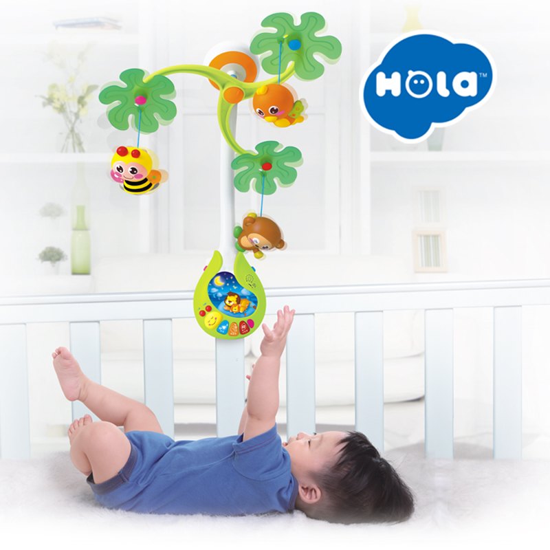 Infant Developmental Mobile – HOLA Disponible dès maintenant sur Planète des Jouets, livraison partout au Maroc. Offrez à votre bébé un compagnon éducatif et apaisant pour un développement harmonieux !
