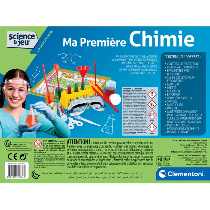 kit Ma 1ère Chimie de Clémentoni Disponible dès maintenant sur Planète des Jouets, avec livraison rapide dans toutes les régions du Maroc.
