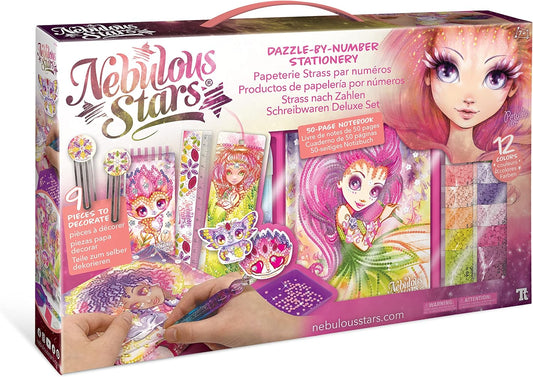 Faites briller votre créativité avec le Dazzle-by-Number Stationery de Nebulous Stars, disponible sur Planète des Jouets;avec livraison dans toutes les régions du Maroc ! !