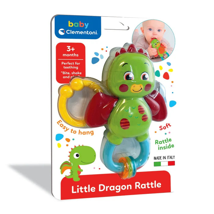 Le Rattle Dragon Clémentoni est un jouet d’éveil spécialement conçu pour stimuler les sens et captiver l’attention des tout-petits. Avec son design adorable, ses couleurs vives et ses fonctions amusantes, ce hochet en forme de dragon devient rapidement le compagnon préféré des bébés.