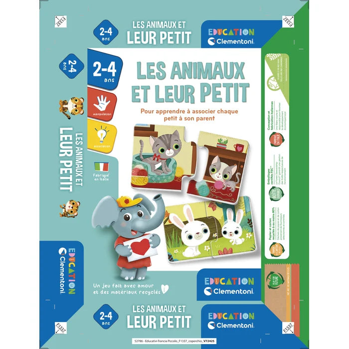 clémentoni planète des jouets les animaux et leur petit