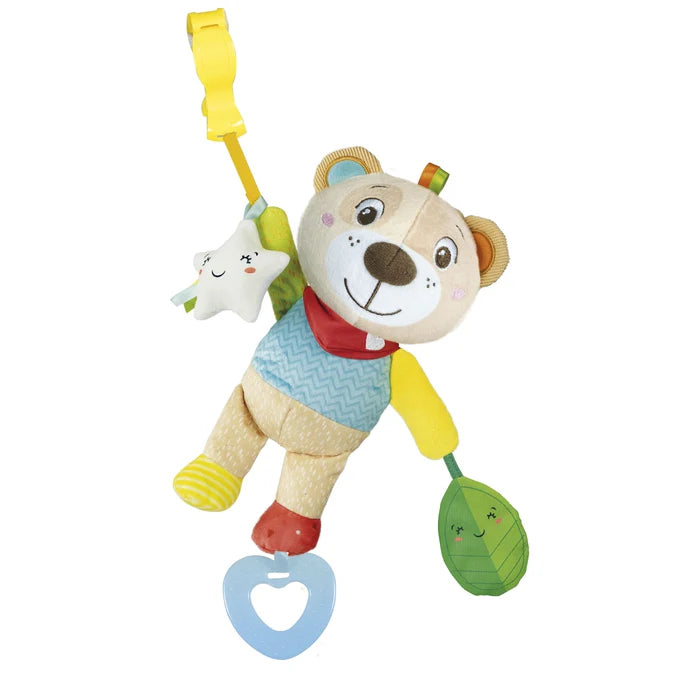 L’Easy-Peasy Ourson de Clémentoni est un jouet interactif conçu pour accompagner les tout-petits dans leur apprentissage et leur éveil. Adorable, doux et plein de surprises, cet ourson interactif rend chaque moment de jeu magique et éducatif.