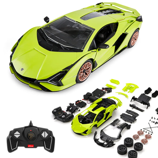 Découvrez la RASTAR RC 1/18 Lamborghini Sián, une voiture télécommandée qui incarne l'élégance et la puissance de la première supercar hybride de Lamborghini. Ce modèle réduit est parfait pour les amateurs de voitures de luxe et de télécommandes, combinant design authentique et performances exceptionnelles.