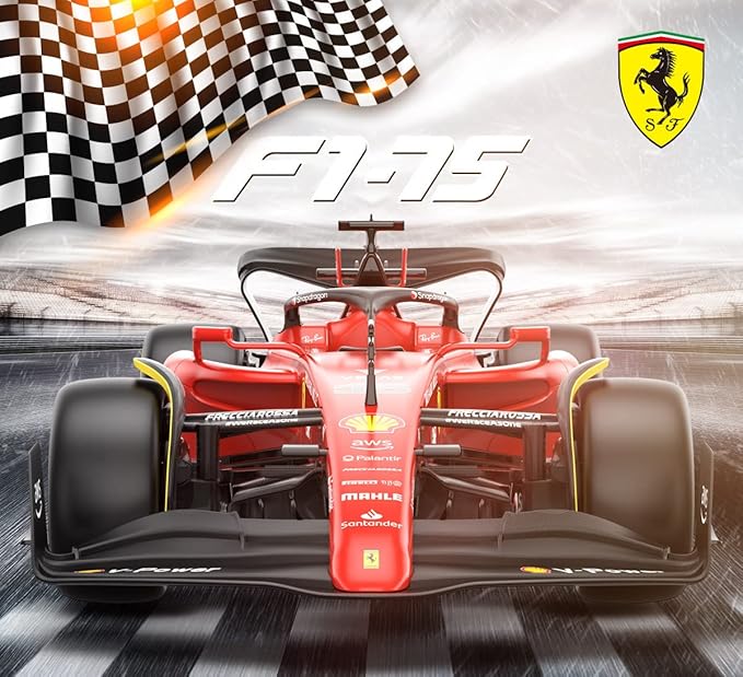 Découvrez la Rastar RC 1:12 Ferrari F1-75, une réplique télécommandée fidèle et impressionnante de la célèbre monoplace de Formule 1. Avec son design emblématique et ses fonctionnalités avancées, ce modèle est parfait pour les passionnés de course et les amateurs de Ferrari.