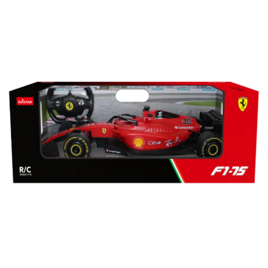 Découvrez la Rastar RC 1:12 Ferrari F1-75, une réplique télécommandée fidèle et impressionnante de la célèbre monoplace de Formule 1. Avec son design emblématique et ses fonctionnalités avancées, ce modèle est parfait pour les passionnés de course et les amateurs de Ferrari.
